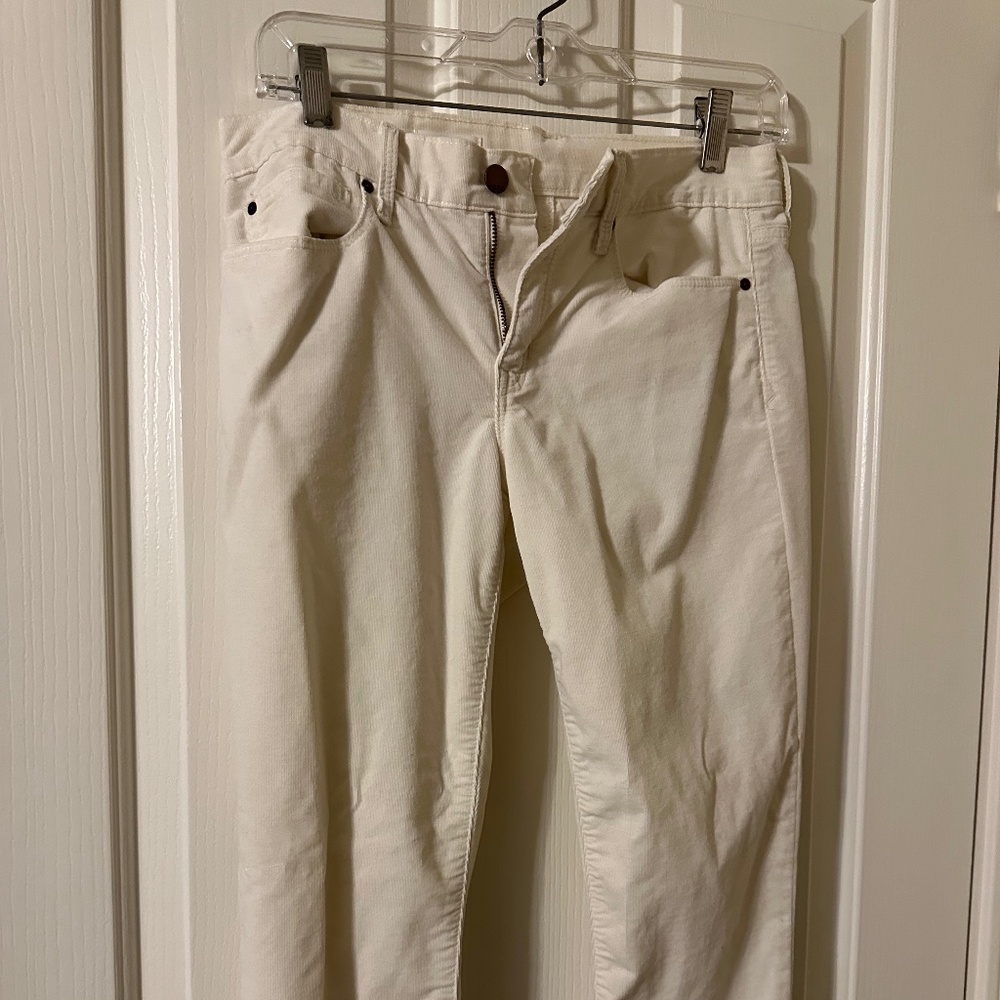 Gap soft corduroy ivory jeans